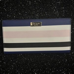 NWT Kate Spade Stacy Laurel Way Striped Wallet